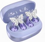 Clip On Earbuds Jewelry, Wireless Bluetooth Earring Clip-On Headphones, Comfortable Fit Ears Cuff Headphones for Women, Jewelry Earring Earbuds for Accessories - Image 2