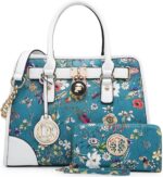 DASEIN Women Handbags Top Handle Satchel Purse Shoulder Bag Briefcase Hobo Bag Set 2pcs - Image 2