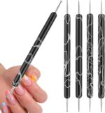 Dotting Pen for Nails | Comfortable Grip Manicure Gadget - Women Fingernail Dotting Tools | for Hobbyists Professionals Beginners Home Salon Everyday Studio - Image 2