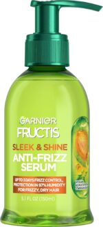 Garnier Fructis Sleek and Shine Anti-Frizz Serum, Frizzy, Dry, Unmanageable Hair, 5.1 fl; oz. - Image 2