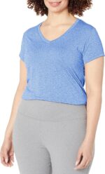 Hanes Sport Women's Heathered Performance V-Neck Tee - Image 2