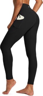 IUGA High Waist Yoga Pants with Pockets, Tummy Control, Workout Pants for Women 4 Way Stretch Yoga Leggings with Pockets - Image 2