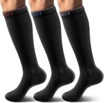 Knee-High Support Socks 3-Pack for Active Lifestyles - Breathable All-Purpose Socks for Men & Women in Classic Colors - Image 2