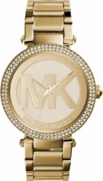 Michael Kors Parker Women's Watch, Stainless Steel and Pavé Crystal Watch for Women with Steel, Leather, or Silicone Band - Image 2