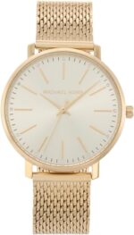 Michael Kors Women's Watch Pyper, 38 mm Case Size, Three Hand Movement, Stainless Steel Strap - Image 2