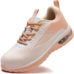 Steel Toe Shoes for Women Lightweight Breathable Safety Work Sneakers Non-Slip Puncture-Proof Utility Slip On Footwear for Industrial Construction - Image 2