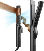 TYMO Airflow 2.0 Curling Iron Flat Iron - Hair Straightener and Curler 2 in 1, 1.25 Inch Curling Wand for Long Short Hair, Dual Voltage for Travel, 54 Million Ionic, Anti-Tangle, 5 Temps, Black - Image 2