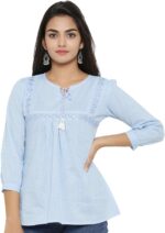 Yash Gallery, Cotton, womens, Tunic Shirt - Image 2