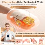 Hand Massager with Heat and Compression, 4000mAh Rechargeable Battery Soothing Kneading & Stretching, Palm, Finger & Wrist Massage, 6 Modes & 6 Intensities, Gifts for Women Men Relaxation at Office - Image 3
