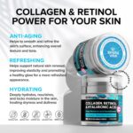 Anti-Aging Face Moisturizer with Retinol, Collagen & Hyaluronic Acid - Made in USA - Moisturizer Face Cream for Women & Men - Firming & Hydrating Neck Cream - Day & Night Skin Care - 1.7 fl oz - Image 4