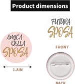 Kit 6 Buttons JGA Gadgets for the Bride and Team Bride Accessories Women for the Bride to Be and Girlfriends of the Bride Party Bride to Be - Image 3