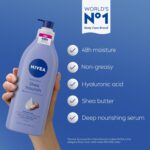 NIVEA Shea Daily Moisture Body Lotion 48 Hour Moisture For Dry Skin - 16.9 fl. oz. - Image 4