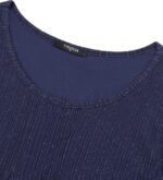 VALOLIA Women's 3/4 Sleeve Tunic Tops Casual Loose Fit Floral Blouses Mesh Pleated Layered Shirt - Image 4