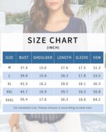 VALOLIA Women's 3/4 Sleeve Tunic Tops Casual Loose Fit Floral Blouses Mesh Pleated Layered Shirt - Image 6