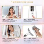 Red Light Therapy for Face and Neck, Facial Skin Care Tools, Micro-Current Vibration Facial Cold and Hot Service, Red and Blue LED Light, 4 Color LED Facial Light Therapy Device for Skin Care at Home - Image 7