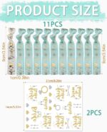 BARRU Bride Accessories Set, 11pcs Braut Wedding Bracelets for Women and 2 Stickers Bride Tribe Tattoos, Gadgets Bachelorette Party, Bride to be Bachelorette Party Decoration, Bracelets - Image 3
