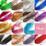 Umylar Clip in Hair Tinsel,Pack of 12 Pcs,20 Inch Colorful Glitter Tinsel Hair Extensions,Festival Gift Tinsel Fairy Hair Extension Party Dazzle Hair Accessories Strands Kit for Women Girls Kids(20 - Image 6