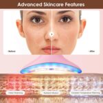 Facial and Neck Massager for Face, Neck - Skin Lifting & Firming - Wrinkle & Dark Circle Reducer - at Home Skin Care Face Sculpting Tool and Neck Massager-Sugar Pink - Image 5