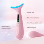 Facial and Neck Massager for Face, Neck - Skin Lifting & Firming - Wrinkle & Dark Circle Reducer - at Home Skin Care Face Sculpting Tool and Neck Massager-Sugar Pink - Image 6