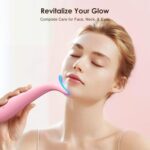 Facial and Neck Massager for Face, Neck - Skin Lifting & Firming - Wrinkle & Dark Circle Reducer - at Home Skin Care Face Sculpting Tool and Neck Massager-Sugar Pink - Image 8