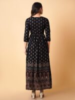 Deavish Women's Rayon Printed Full Length Maxi Dress - Image 3