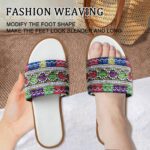 Women's Boho-Chic Braided Slip-On Slippers - Arch Support, Breathable, Anti-Skid for Brunch, Travel & Errands - Image 5
