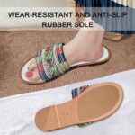 Women's Boho-Chic Braided Slip-On Slippers - Arch Support, Breathable, Anti-Skid for Brunch, Travel & Errands - Image 6