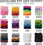60 Pack Satin Silk Hair Scrunchies for Women-Satin Scrunchies for Girls - Image 3