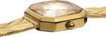 BERNY Gold Watch for Women Quartz Watch Irregular Square Dial Fashion Timepiece Water-resistant Bracelet Watch - Image 6