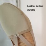 A&K L'YDIA Dance Canvas Pirouette Half Toe Sole Shoes Rhythmic Gymnastics Socks for Ballet Jazz Competition Women&Men/Girls/Toddler/Kids - Image 3