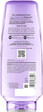 L'OREAL PARIS Elvive Hyaluron Plump Hydrating Conditioner for Dehydrated, Dry Hair Infused with Hyaluronic Acid Care Complex, Paraben-Free, 12.6 Fl Oz - Image 9