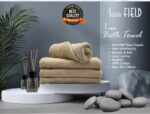Towels - Bath Towels (01 Piece) - Luxurious 500 GSM 100% Ring Spun Cotton - Quick Dry, Highly Absorbent, Soft Feel Towels, Perfect for Daily Use (Biege) - Image 3