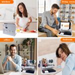 Gifts for Women Girlfriend Him Men Dad Husband Boyfriend Nightstand Organizer Wood Phone Docking Station(White) - Image 3