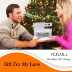 Gifts for Women Girlfriend Him Men Dad Husband Boyfriend Nightstand Organizer Wood Phone Docking Station(White) - Image 5