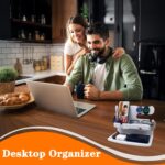 Gifts for Women Girlfriend Him Men Dad Husband Boyfriend Nightstand Organizer Wood Phone Docking Station(White) - Image 8