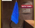 Towels - Bath Towels (01 Piece) - Luxurious 500 GSM 100% Ring Spun Cotton - Quick Dry, Highly Absorbent, Soft Feel Towels, Perfect for Daily Use (Dark Blue) - Image 5