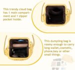 GLITZALL Clutch Purse and Dumpling Bag for Women,Designer Cloud Handbag and Ruched Bag with Detachable Shoulder Strap - Image 5