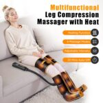 Leg Massager with Heat and Compression, Foot and Full Leg Massager for Circulation and Pain Relief, Sequential Compression Boots with 6 Modes, 6 Intensity, 3 Heat, Gifts for Mom, Dad, Athletes - Image 3