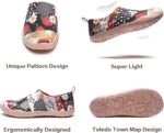 UIN Women's Shoes Flat Loafers Art Painted Comfortable Walking Shoes for Women Lightweight Fashion Slip on Mules for Travel & Casual Wear - Image 8