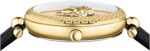 Versace Collection Luxury Womens Watch Timepiece with a Black Strap Featuring a Gold Case and Black Dial, Gold, One size, Versace | Palazzo Empire - Image 3