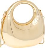 Women's Mini Crescent Acrylic Designer Luxury Bags Clutch Purse Bag Crossbody Shoulder Handbags With Chain - Image 3