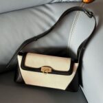 Small Clutch Shoulder Bag for Women Leather Mini Tote Handbag Purse with Buckle Closure - Image 7