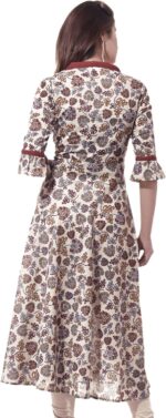 Yash Gallery Women's Cambric Cotton Printed A-Line Kurta - Image 4