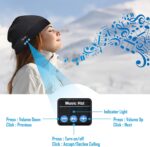 Hinshark Stocking Stuffers Gifts for Men, Bluetooth Beanie Hat Steelers Gifts for Men, Cool Gadgets for Men, Dad, Grandpa, Husband, Boyfriend, Unique Gifts for Men Who Have Everything (Black) - Image 5
