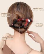 AWAYTR French Concord Hair Clips - 6Pcs Flat Hair Clips for Women Girls, Strong Hold No Slip Grip - Image 4