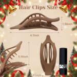 AWAYTR French Concord Hair Clips - 6Pcs Flat Hair Clips for Women Girls, Strong Hold No Slip Grip - Image 5