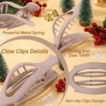 AWAYTR French Concord Hair Clips - 6Pcs Flat Hair Clips for Women Girls, Strong Hold No Slip Grip - Image 6