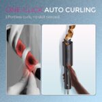 TYMO Automatic Rotating Curling Iron - TYMO CURLPRO Beach Waves Curling Wand, Portable Hair Curler, 500 Million Ionic, Dual Voltage & Lightweight for Travel, Ceramic Coating, Metallic Gray, 32mm - Image 3