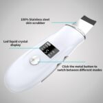 Skin Scrubber Face Spatula - 4-in-1 Deep Cleansing Tool for Pore Extraction, Fast Charging Dock Blackhead Remover Face Spatula for Facial Skincare Women Gift (White) - Image 3
