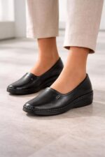 Women Comfort Slip On Shoes | Soft Cushioned Insole | Lightweight Daily Walking Shoes | Anti Slip Sole | Easy Wear Footwear For Work Office Home And Long Standing Comfort - Image 4